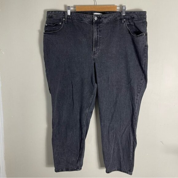 Abercrombie & Fitch Curve Love High Rise Mom Jean Black size 24 - Picture 4 of 13